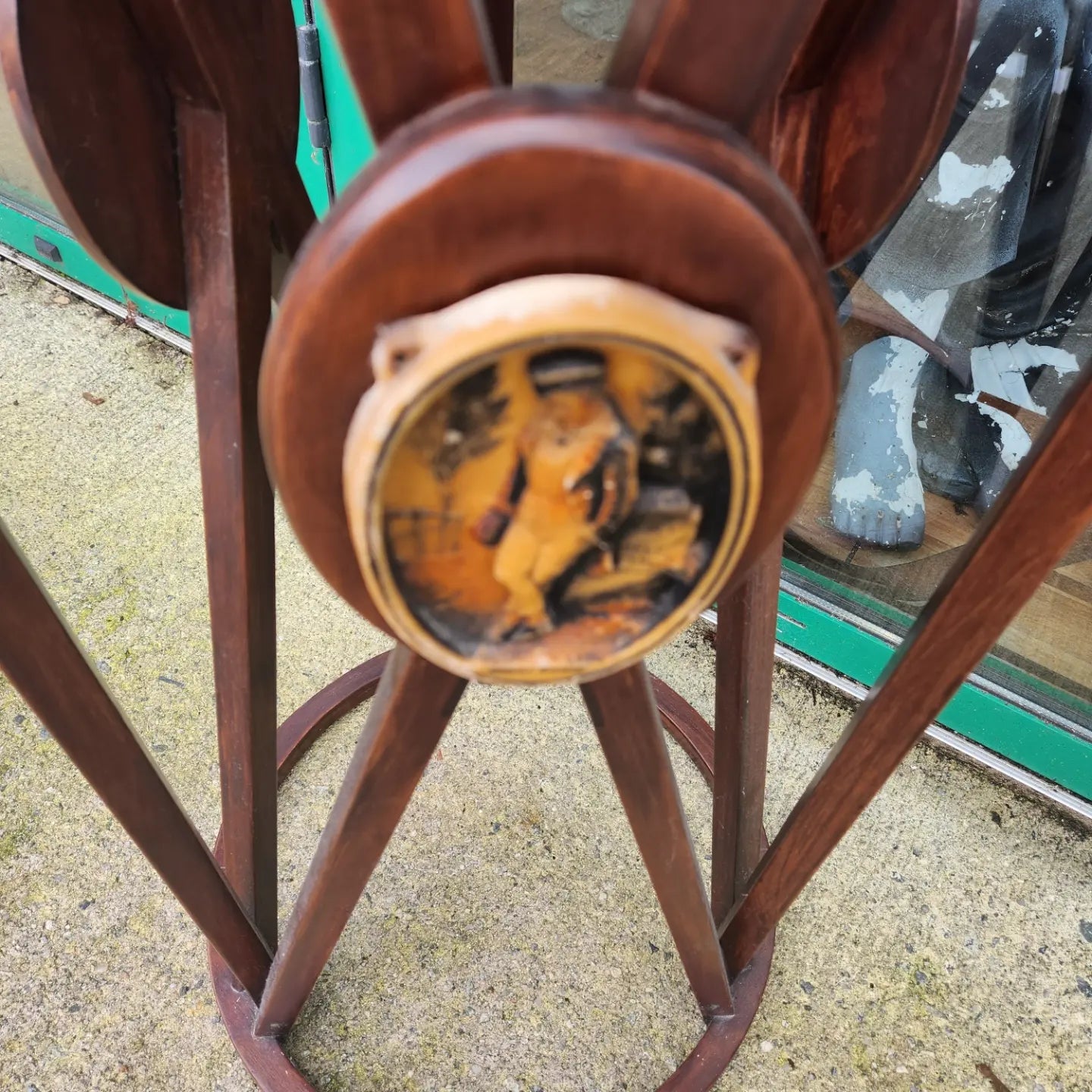 Antique plant stand