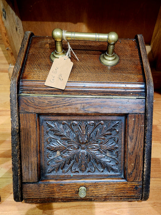 Antique Wooden Coal box