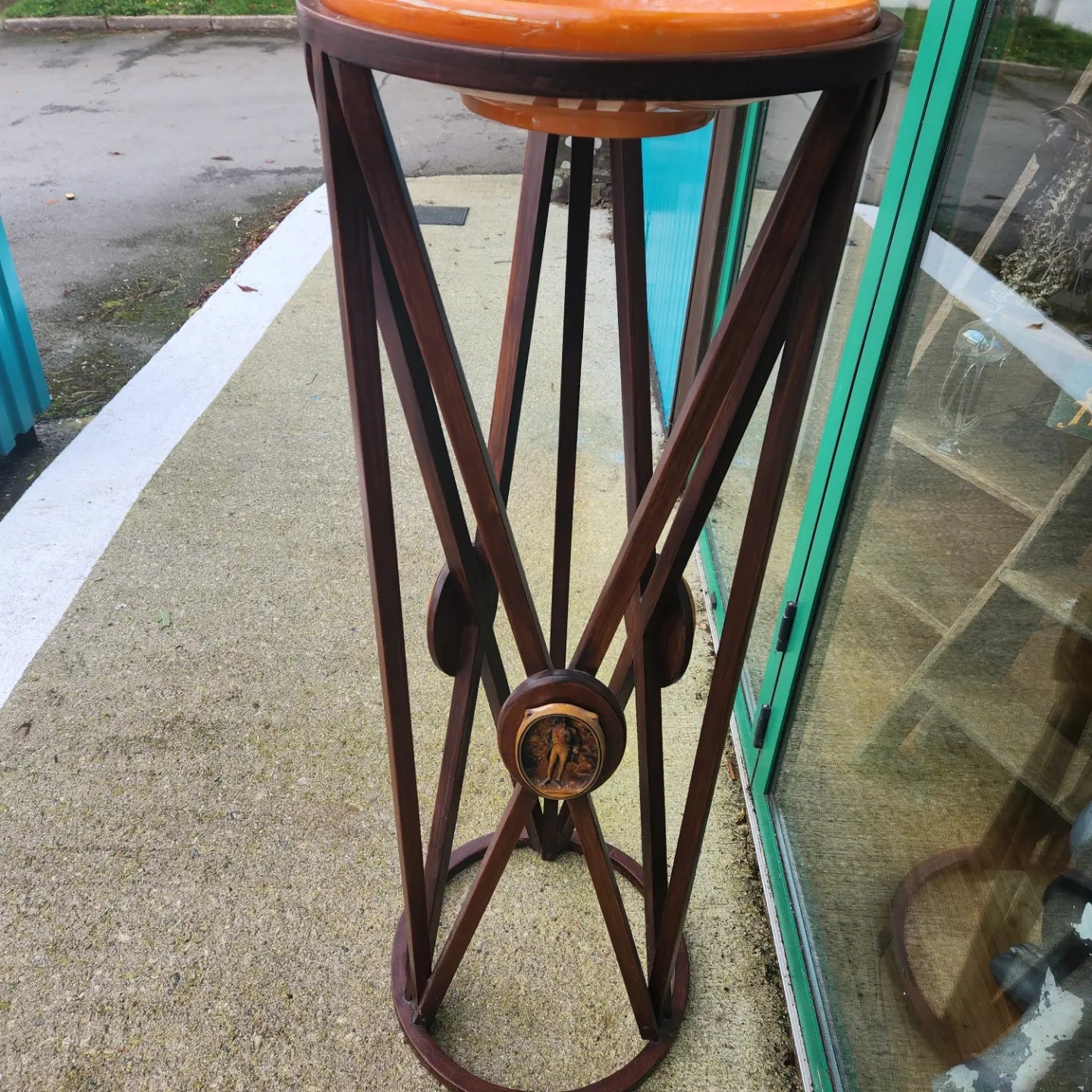 Antique plant stand