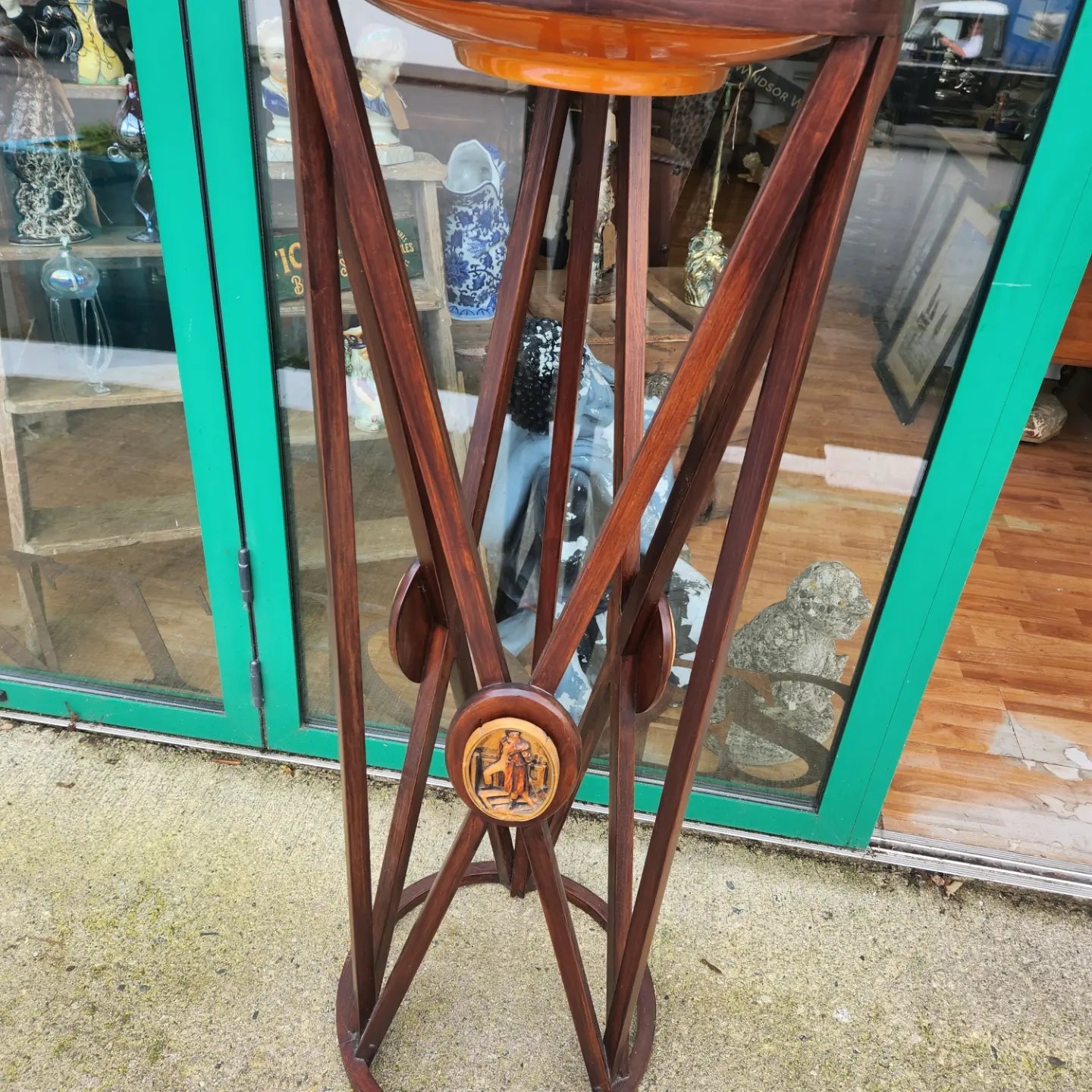 Antique plant stand