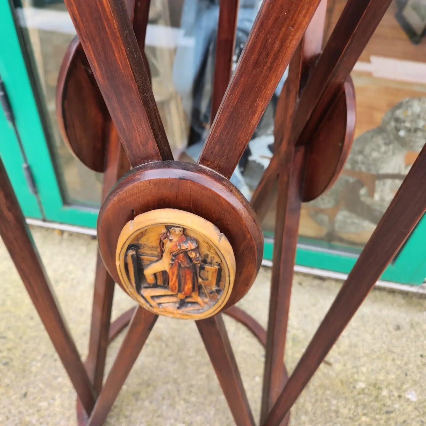 Antique plant stand